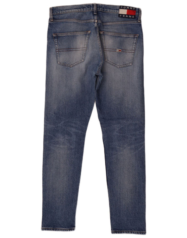 Tommy Hilfiger Herre Moderne Tapered Jeans W30 L30 Blå Bomuld