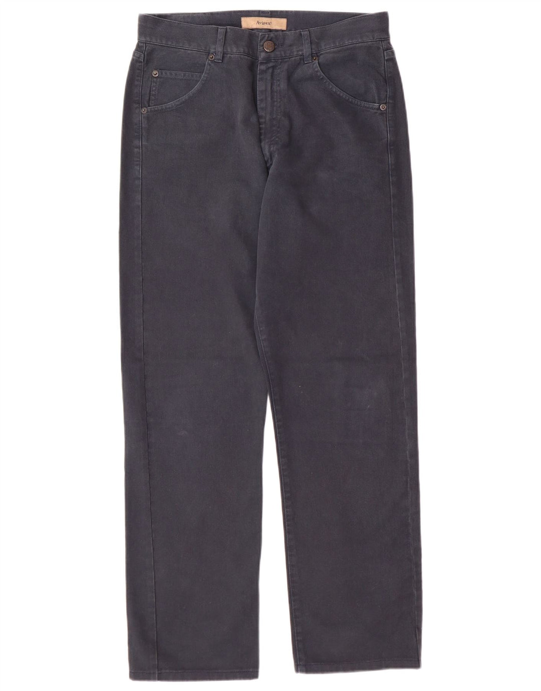 AVIREX Straight Jeans til mænd W30 L29 Marineblå Bomuld