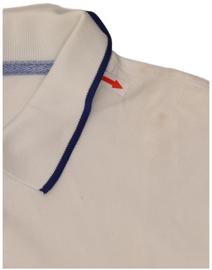 Rhode Island Herre grafisk poloshirt Stor hvid bomuld