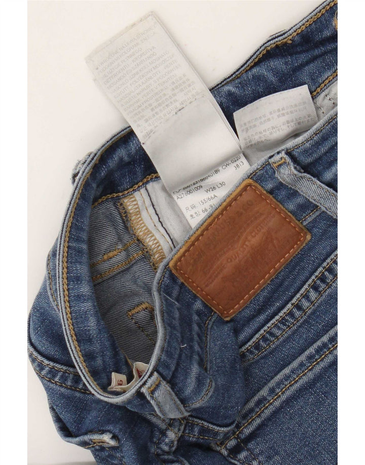 Levi's Dame 712 Slim Jeans W26 L30 Blå Bomuld