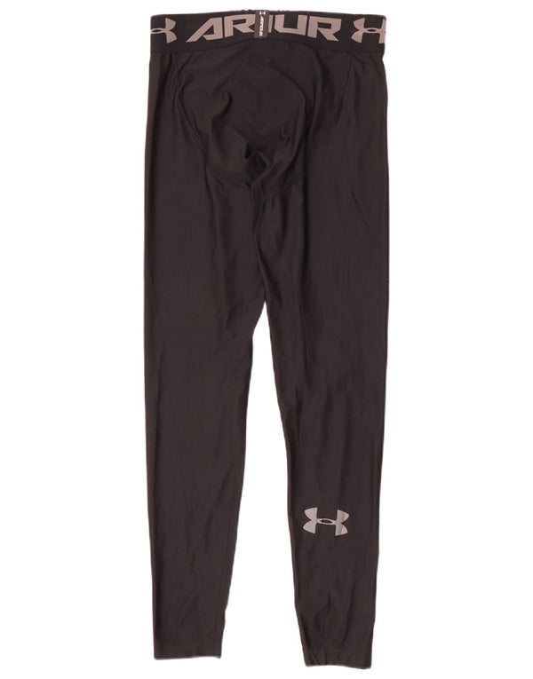 Under Armour Boys Grafiske Leggings 9-10 år Medium Sort Polyester