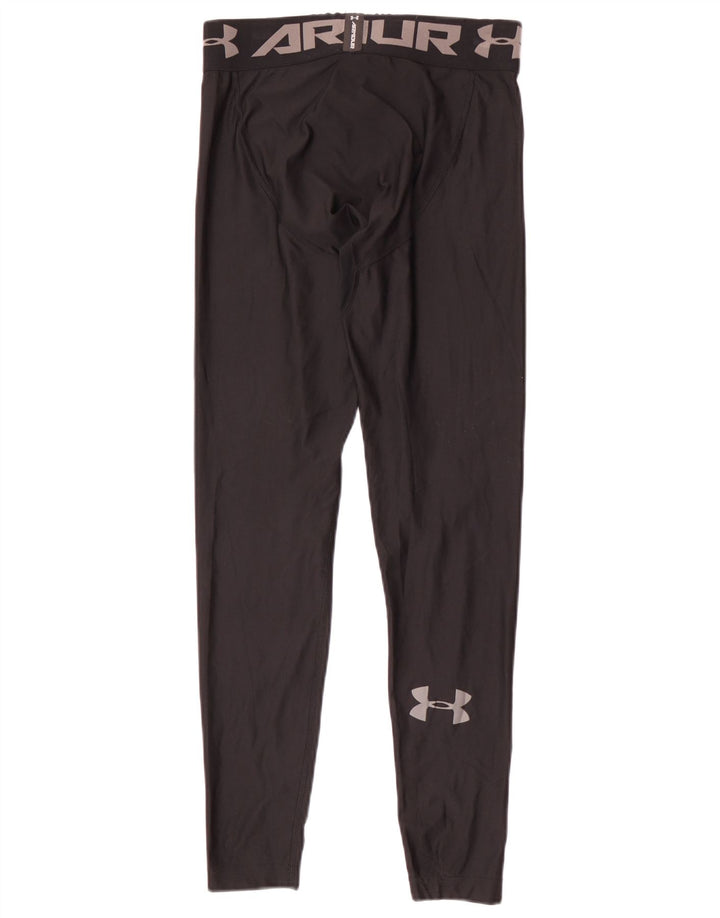 Under Armour Boys Grafiske Leggings 9-10 år Medium Sort Polyester