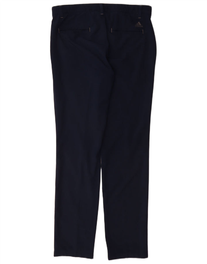 ADIDAS Slim Chino-bukser til mænd W32 L32 Marineblå polyester