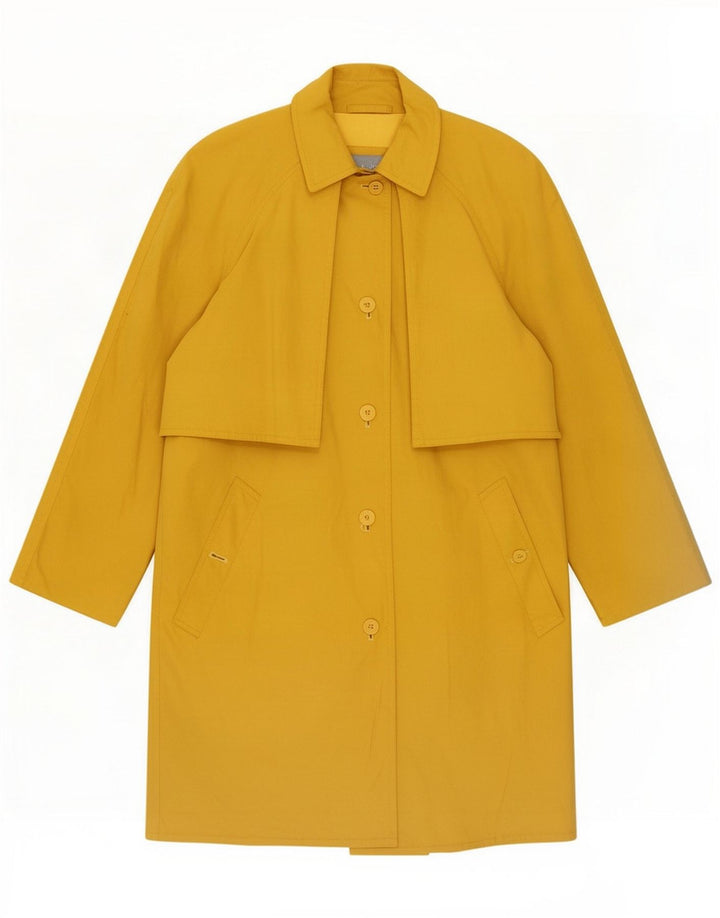 Vintage Womens Trench Coat IT 42 Medium Yellow