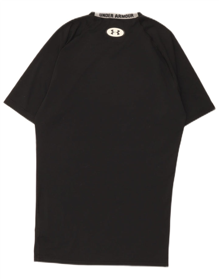 Under Armour Herre Heat Gear T-Shirt Top Medium Sort Polyester