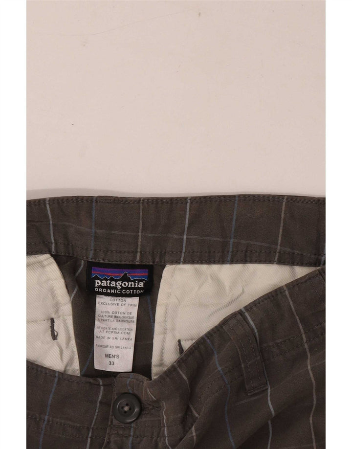 Patagonia Herre Regular Cargo Shorts W33 Large Grey Ternet Bomuld
