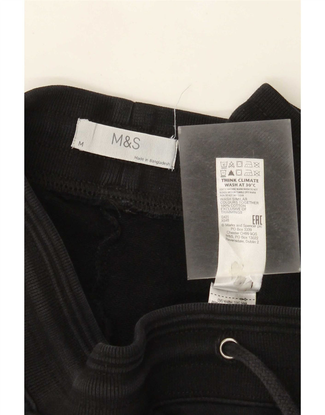 Marks & Spencer Herre træningsdragt Bukser Medium Sort Bomuld