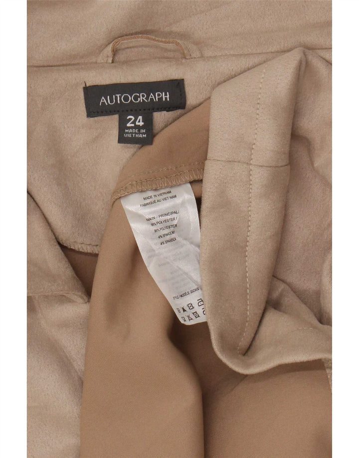 Marks & Spencer Dobbeltradet frakke til kvinder UK 24 4XL Beige Polyester
