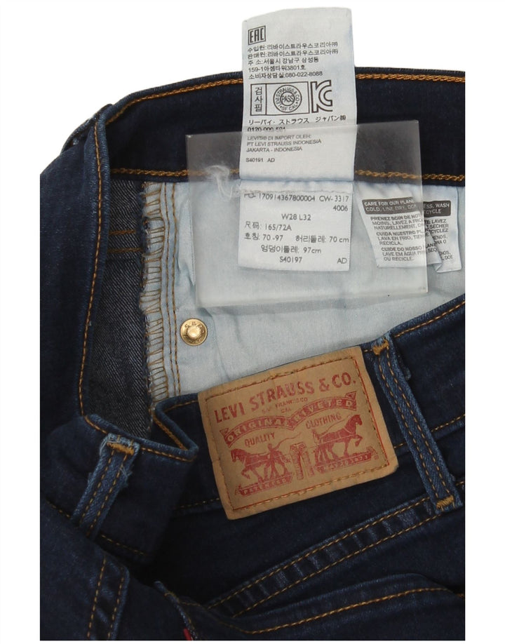 Levi's Slim Jeans til kvinder W28 L32 Marineblå