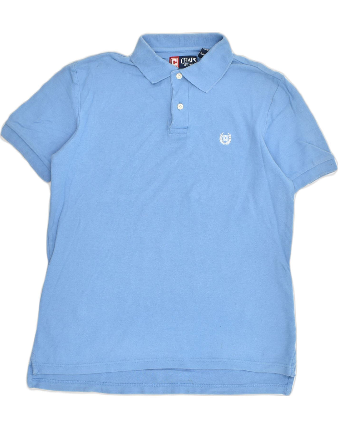 CHAPS Mens Polo Shirt Small Blue Cotton | Vintage Chaps | Thrift | Second-Hand Chaps | Used Clothing | Messina Hembry 