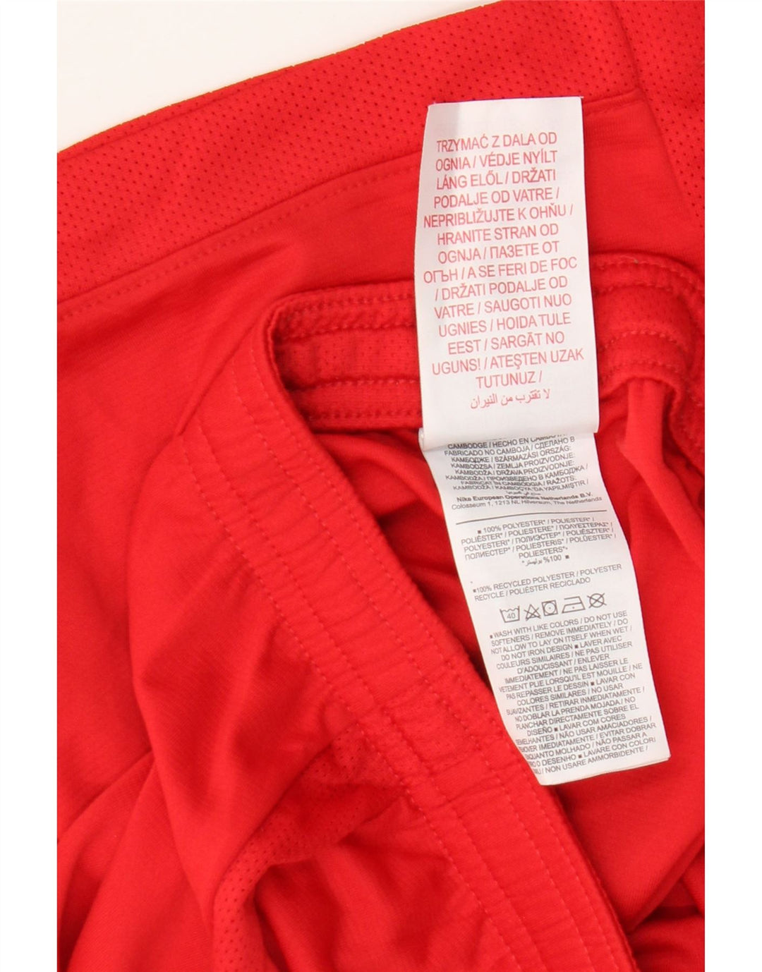 Nike drenge Dri Fit sportsshorts 10-11 år Medium rød polyester
