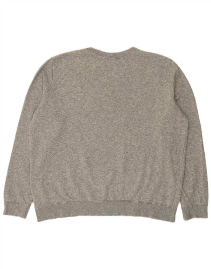 Nike Dame Grafisk Oversized Sweatshirt Jumper UK 18 XL Grå Flecked