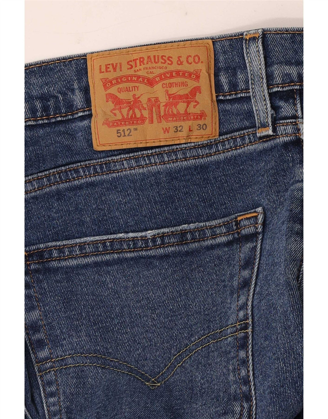 Levi's Herre 512 Slim Tapered Jeans W32 L30 Blå