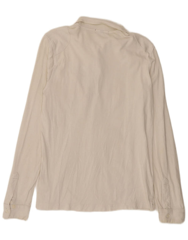 Lyle & Scott Langærmet Regular Polo Shirt Medium Off White Bomuld