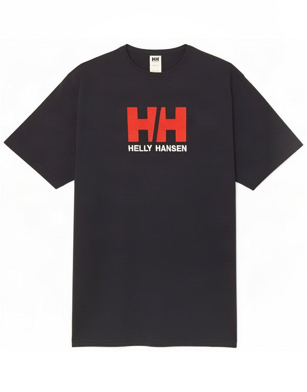 Helly Hansen Mens Graphic T-Shirt Top XL Navy Blue Cotton