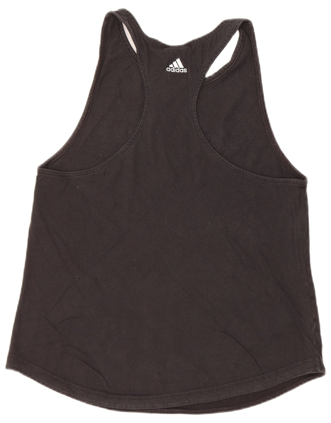ADIDAS grafisk vest top til kvinder 12/14 medium sort bomuld