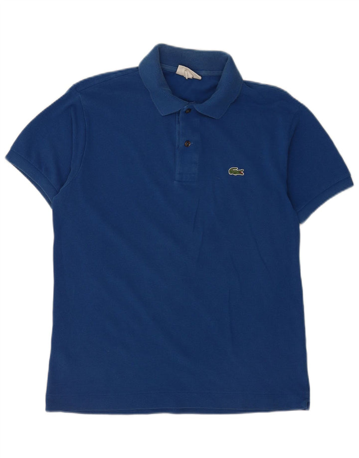Lacoste herre klassisk pasform poloshirt størrelse 4 Medium blå bomuld