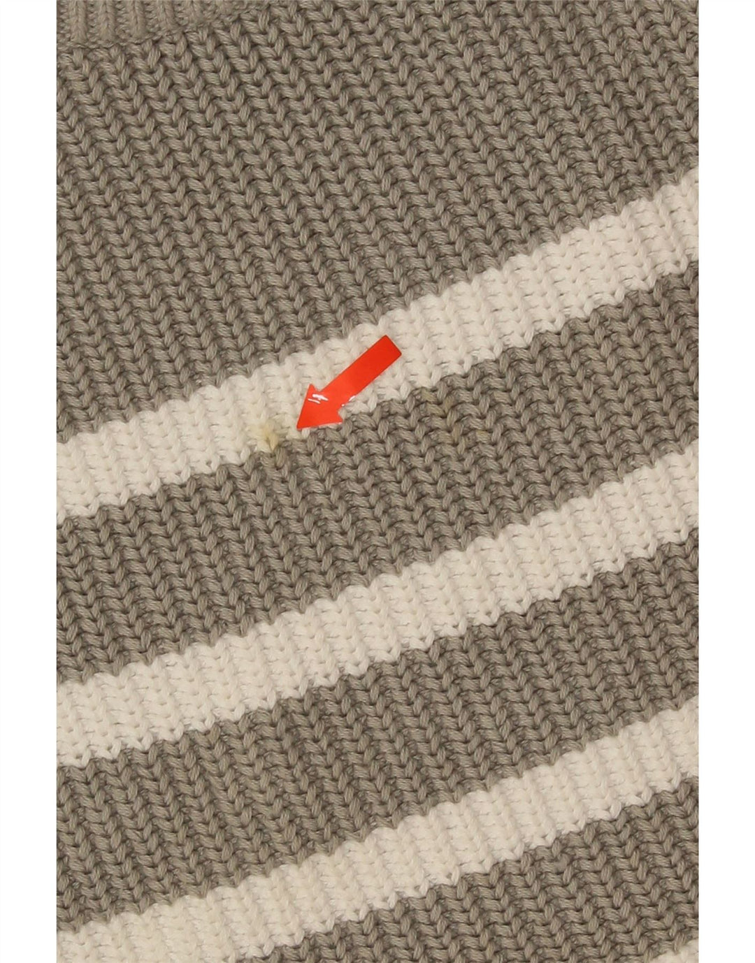 Marks & Spencer Dame sweater med rund hals DK 10 Små grå stribet