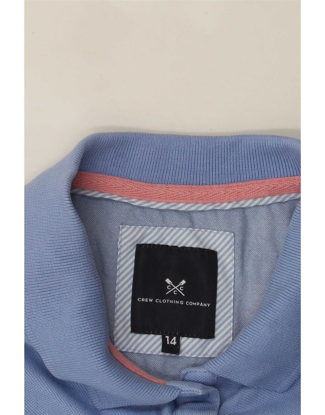 Crew Clothing Dame Polo Shirt UK 14 Medium Blue
