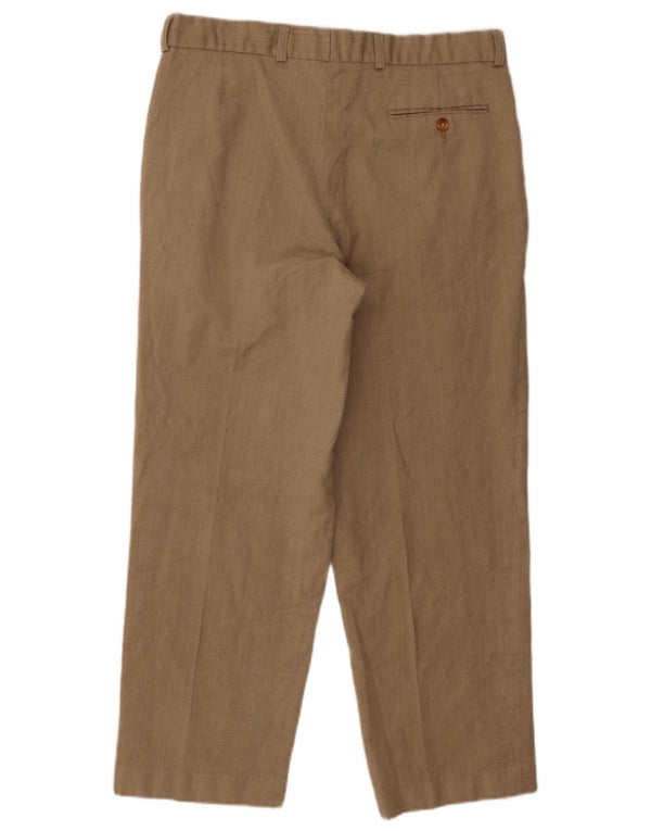 Marks & Spencer Herre St. Michael Crop Pegged jakkesætsbukser W32 L26 Beige