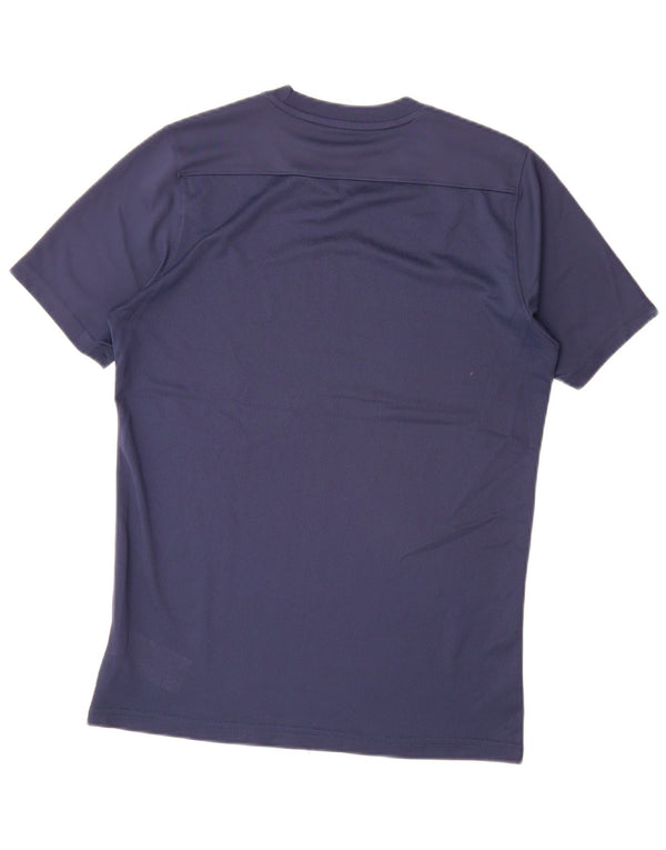 Nike Herre Dri Fit T-shirt Top Medium Marineblå Polyester