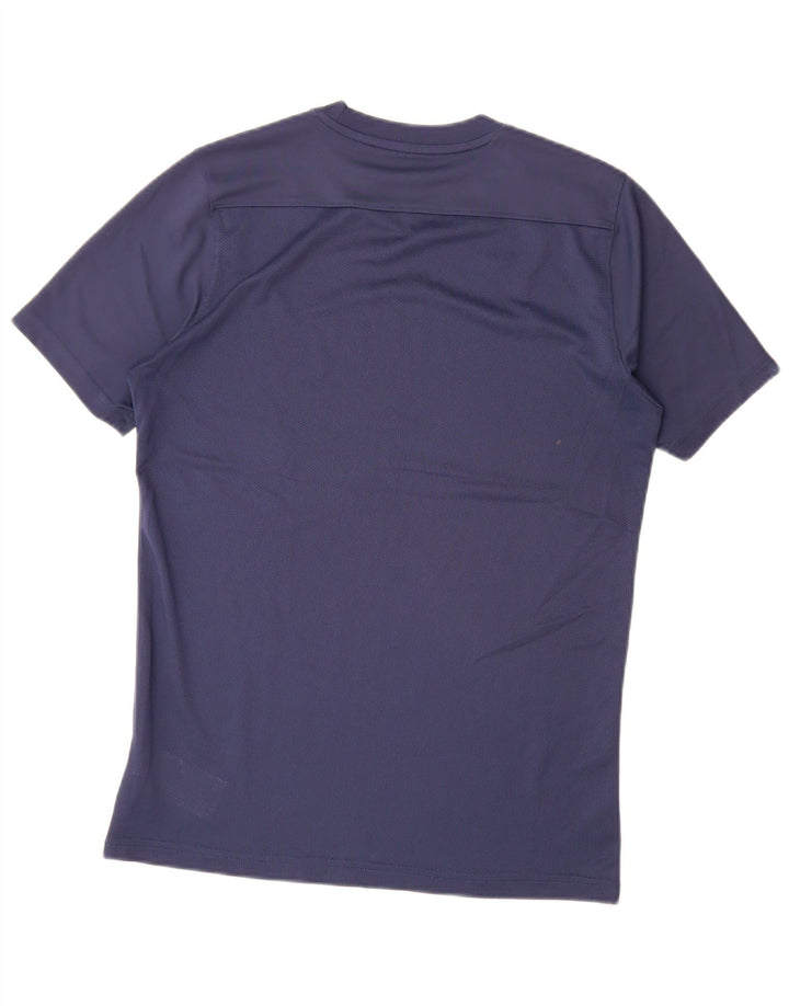 Nike Herre Dri Fit T-shirt Top Medium Marineblå Polyester