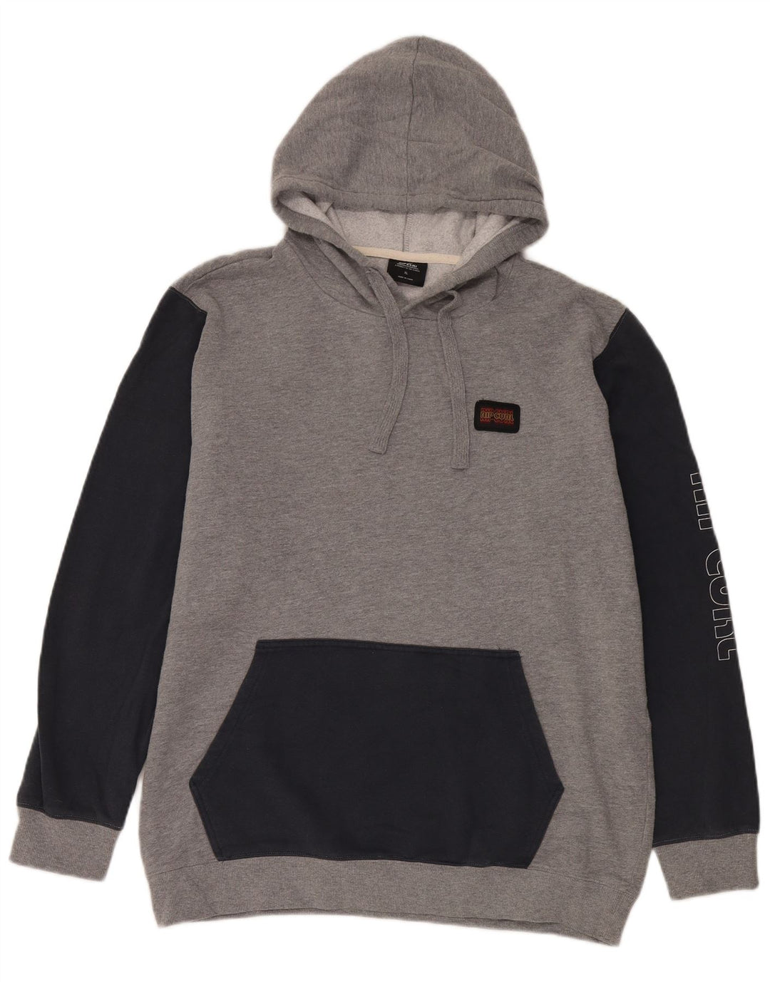 Rip Curl Herre grafisk hættetrøje XL Grå Colourblock