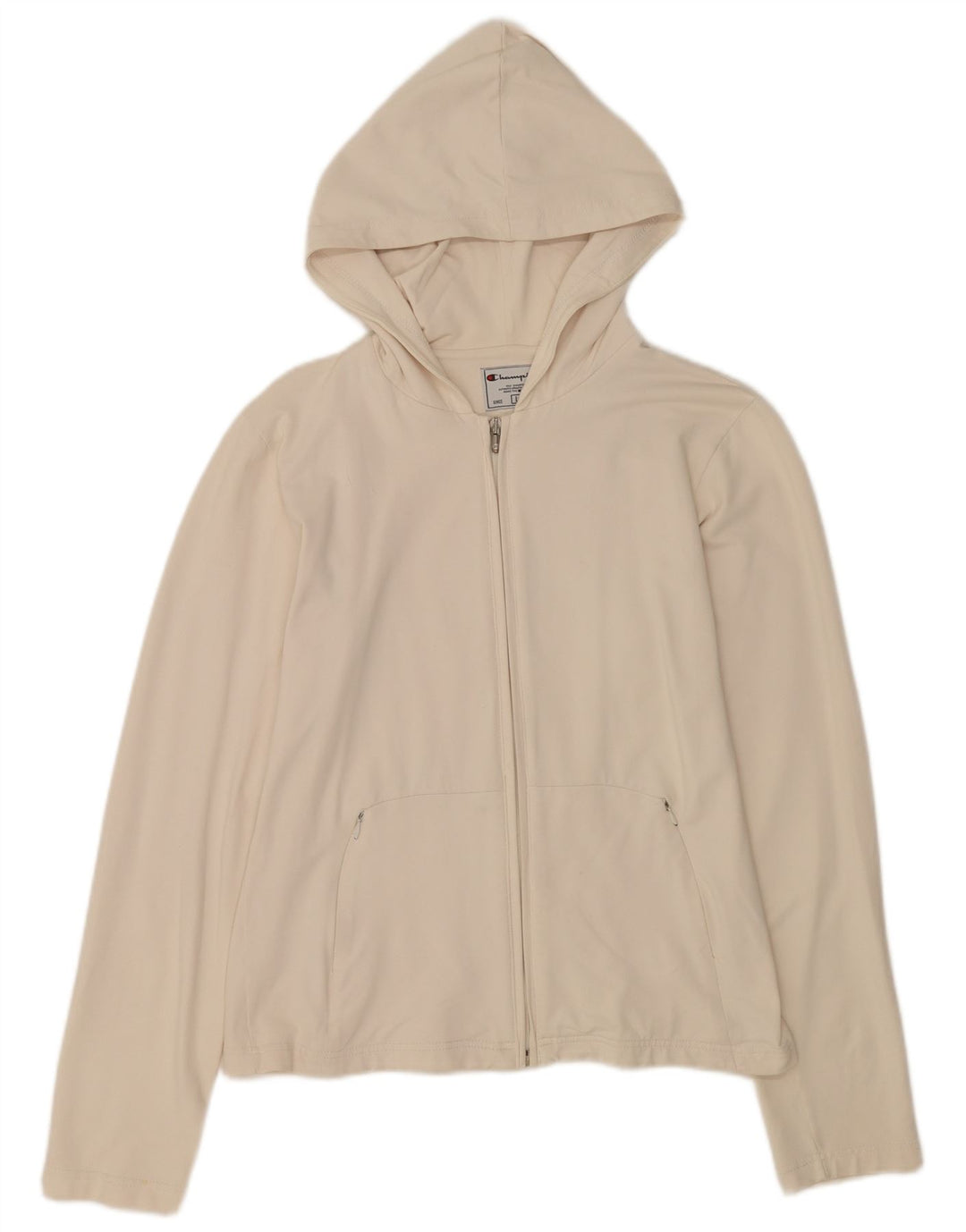 Champion Dame Hættetrøje Sweater UK 14 Stor Hvid Polyamid