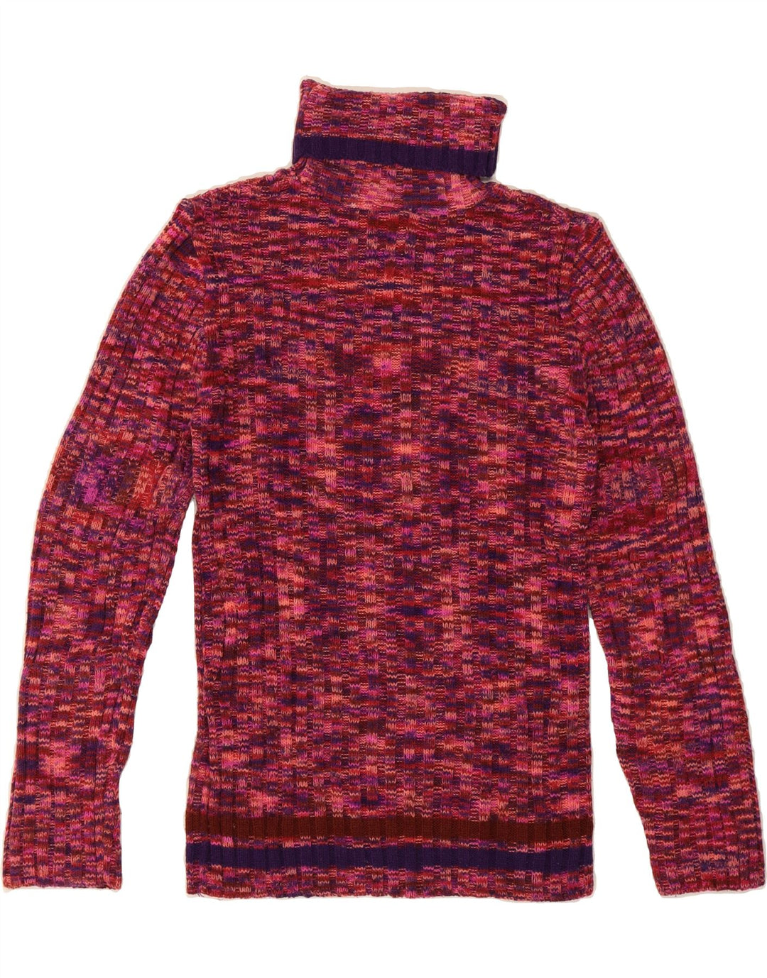 VINTAGE Womens Roll Neck Jumper Sweater UK 12 Medium Multicoloured Flecked Vintage Vintage and Second-Hand Vintage from Messina Hembry 