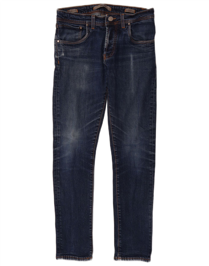 LIU JO Mens Slim Jeans W28 L32 Navy Blue Cotton
