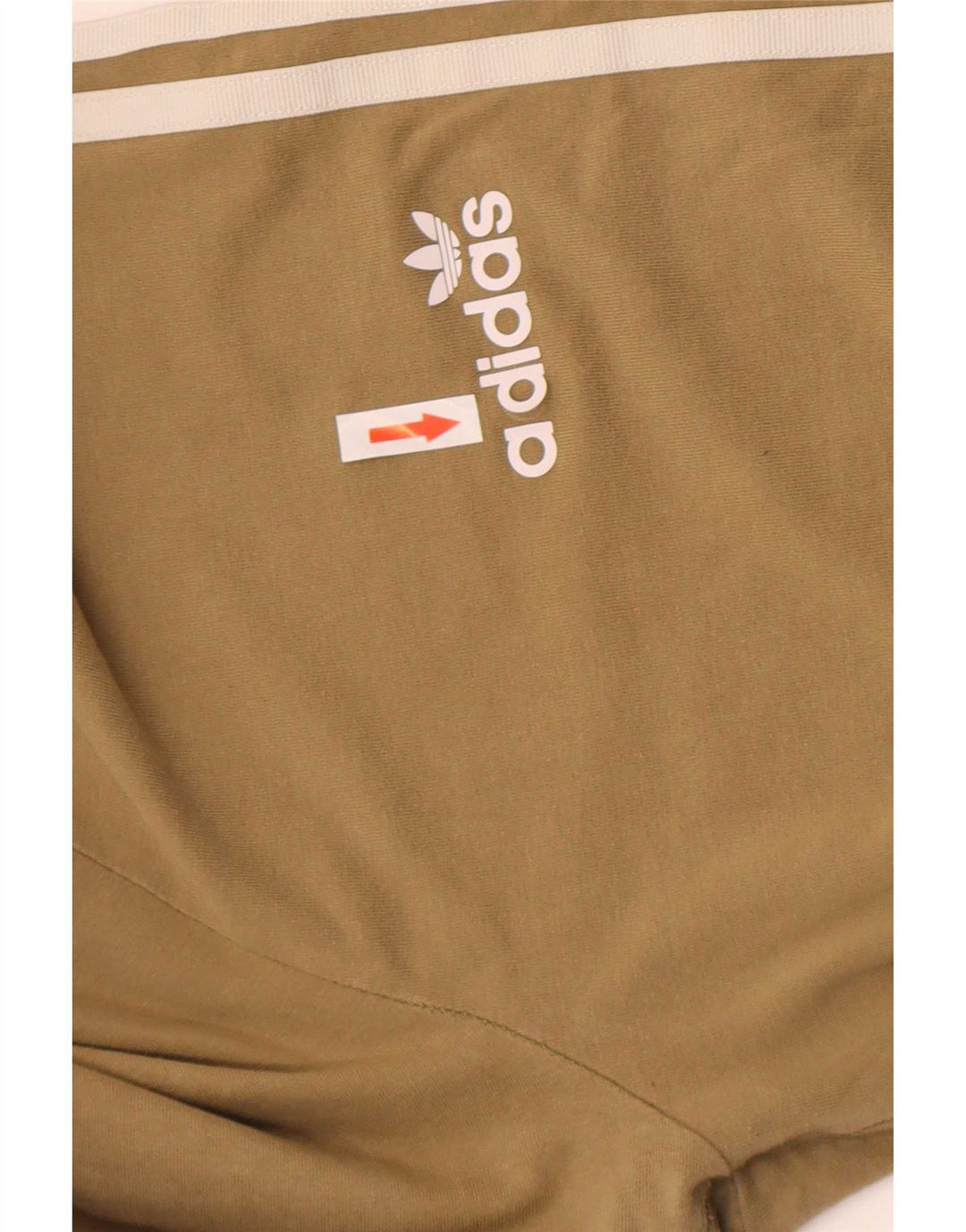 Adidas Dame Leggings UK 14 Medium Khaki Bomuld