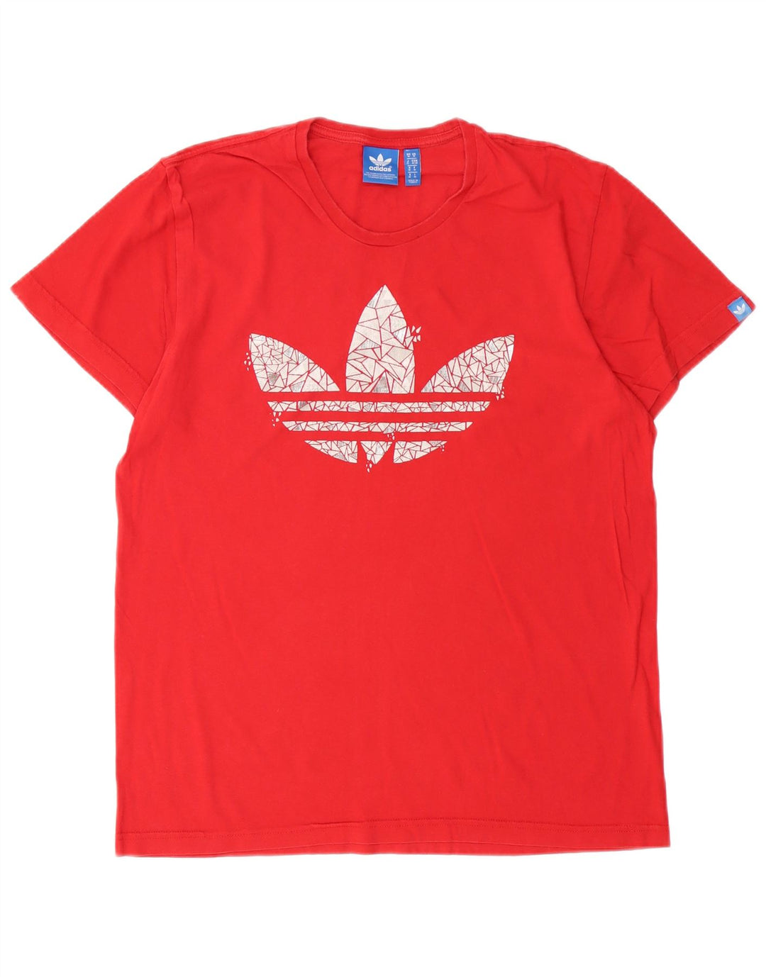 Adidas Herre grafisk T-shirt Top Medium Rød Bomuld