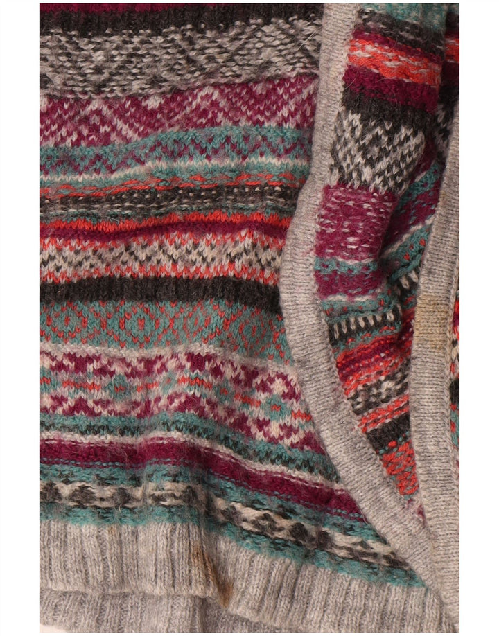 Indigo Dame Oversized Cardigan Sweater UK 14 Medium Flerfarvet