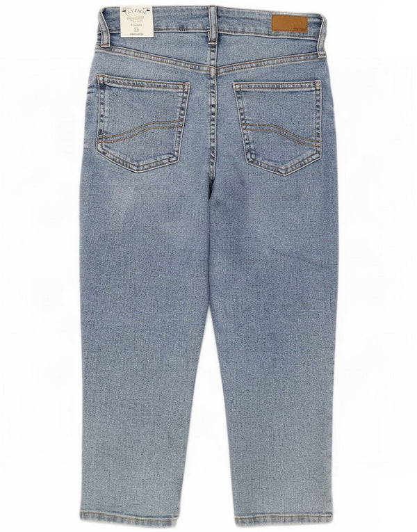 Fat Face Womens Sway Capri Jeans UK 8 Small W26 L20 Blue Cotton