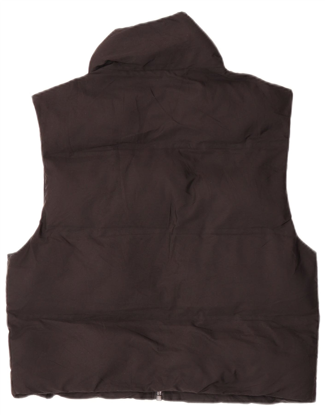 Zara Dame Oversized Polstret Gilet UK 6 XS Sort Polyester