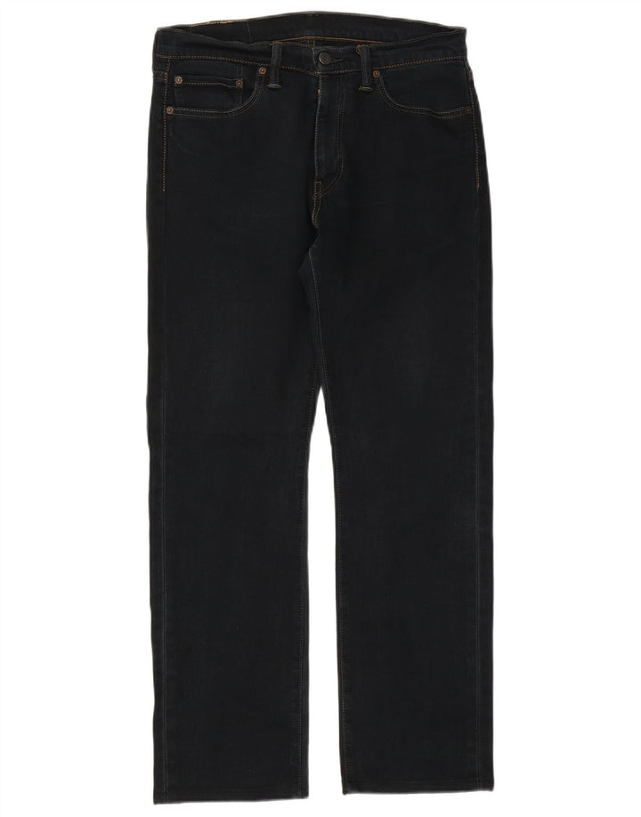 Levi's Herre 513 Straight Jeans W31 L29 Marineblå Bomuld