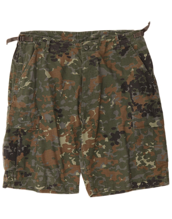 Brandit Herre Cargo Shorts 2XL W42 Khaki Camouflage Bomuld