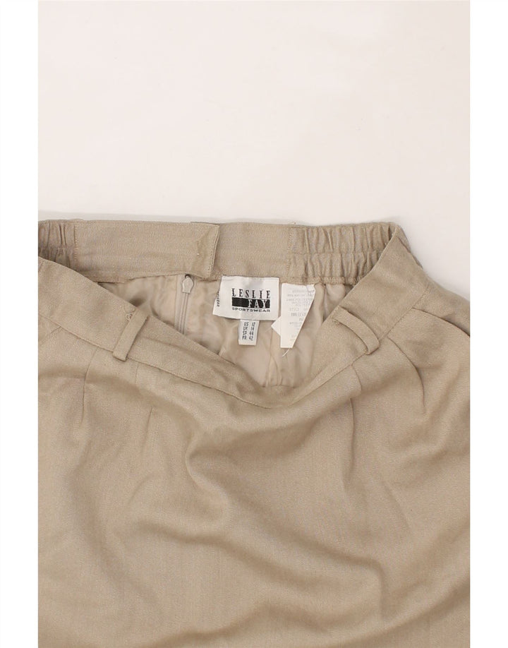FAY Womens Pencil Skirt UK 12 Medium W28  Beige Polyester Vintage Fay and Second-Hand Fay from Messina Hembry 