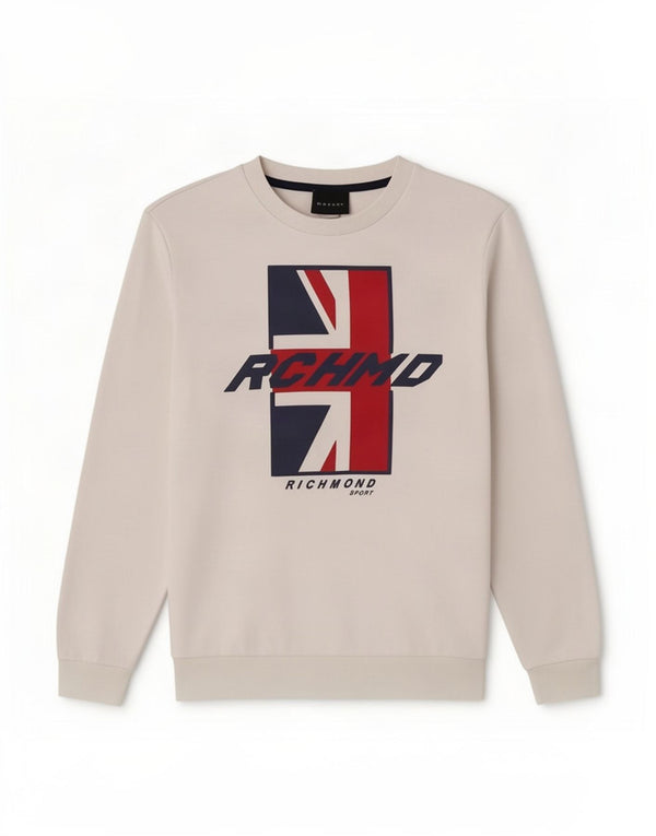 Richmond Boys Grafisk Sweatshirt Jumper 15-16 år Hvid Bomuld