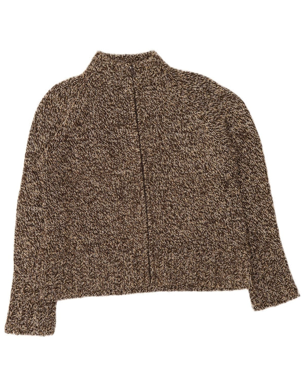 Essentials dame cardigan sweater UK 18/20 XL brun flækket akryl