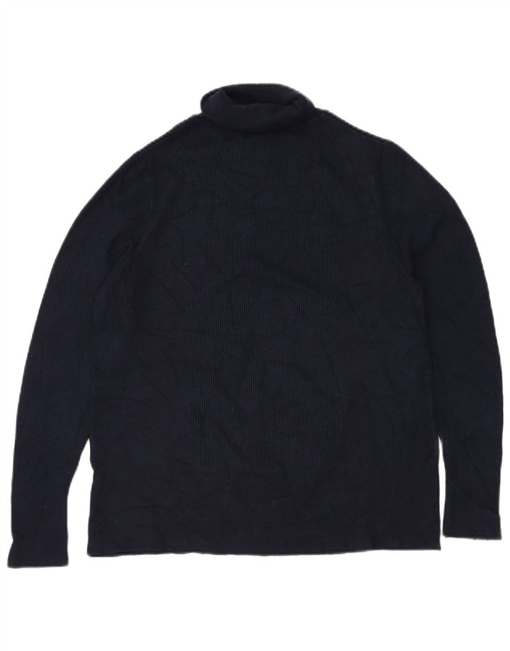 MARKS & SPENCER Dame Rullehals sweater UK 22 3XL Navy Blue