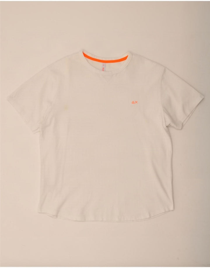 Sun68 Herre T-Shirt Top 2XL Hvid Bomuld