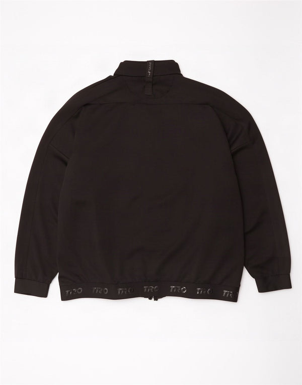 Adidas Mens Graphic Tracksuit Top Jacket 2XL Black Polyester
