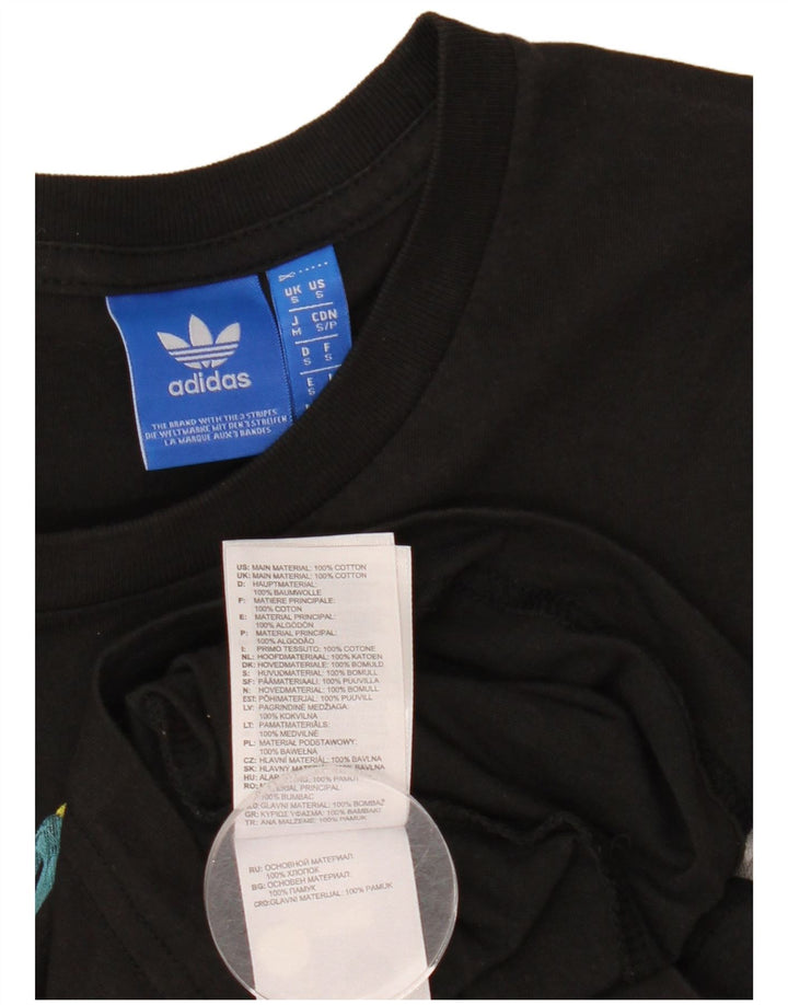 Adidas Herre grafisk T-shirt top lille sort bomuld