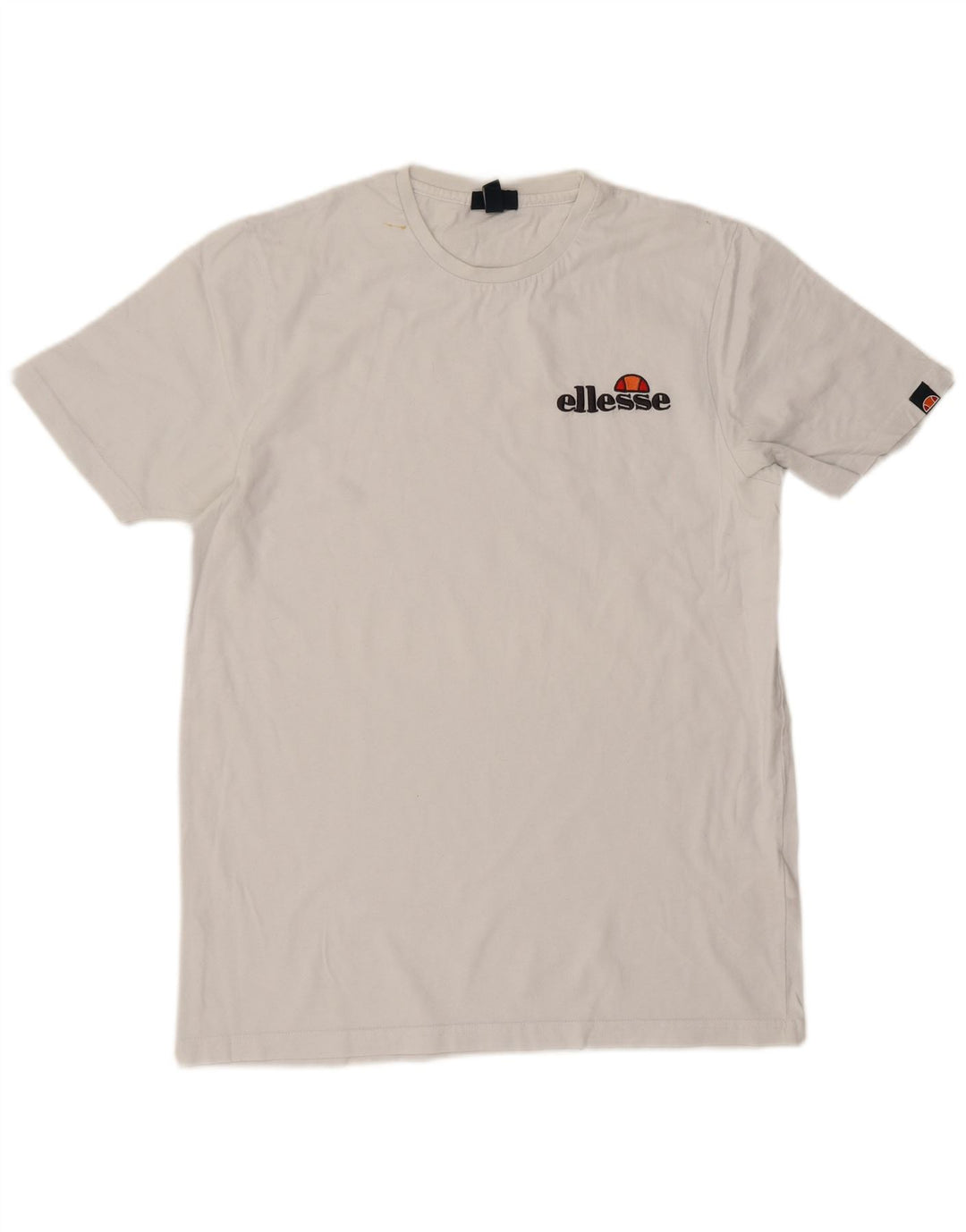 Ellesse Herre T-Shirt Top Stor Hvid Bomuld