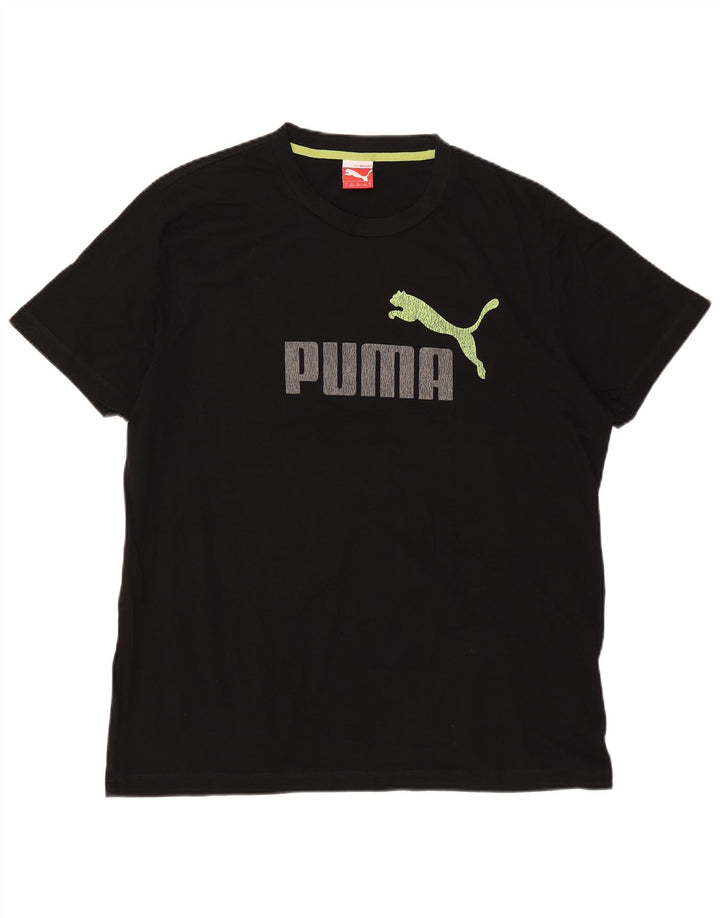 Puma Herre Grafisk T-Shirt Top XL Sort