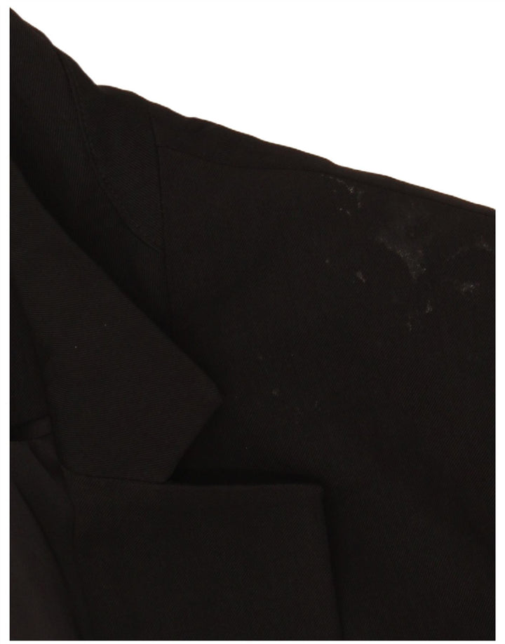 Topshop Dame 1 Knap Blazer Jacket UK 14 Medium Sort Polyester