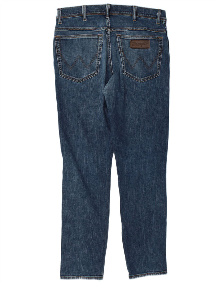 Wrangler Slim Jeans til mænd W34 L32 blå bomuld
