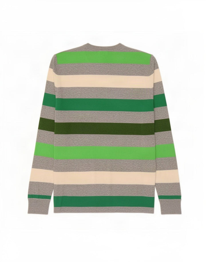 Gap herre rund hals sweater stor flerfarvet stribet bomuld
