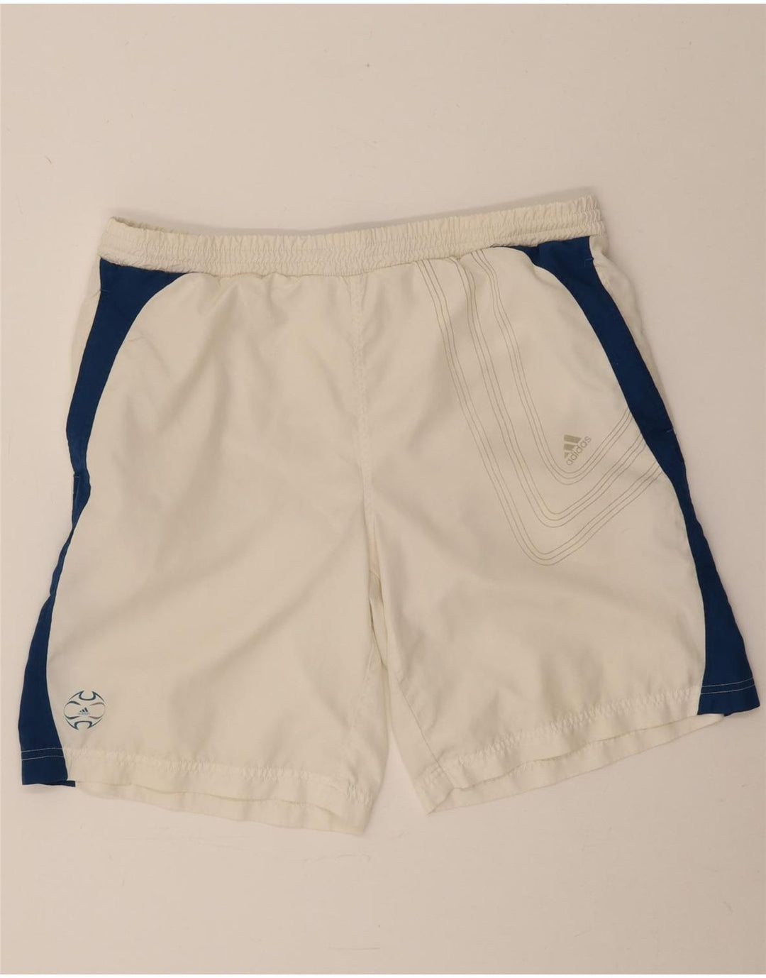 Adidas Sportsshorts til mænd Medium White Colourblock Polyester